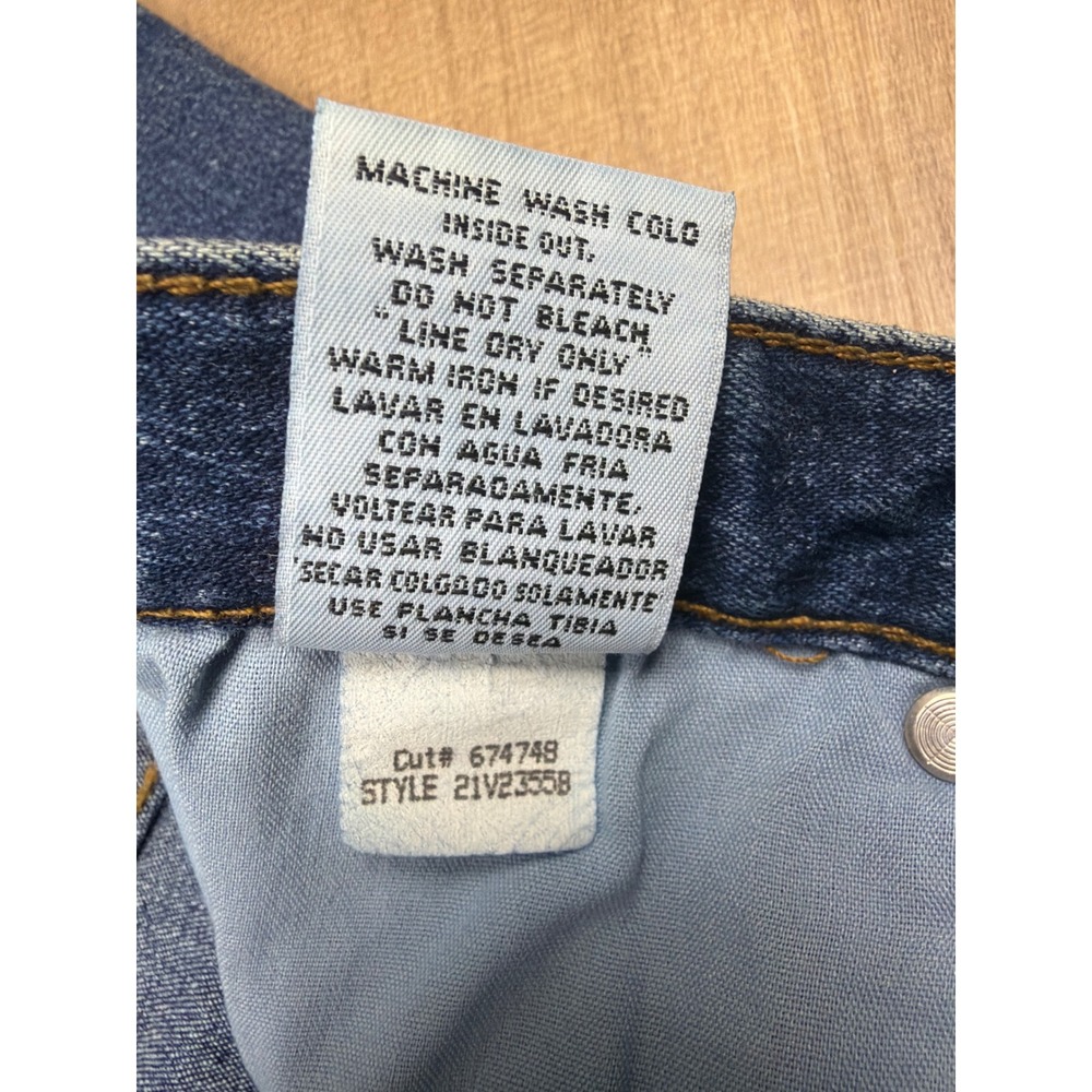 Vintage lei Life Energy Intelligence Flare Leg Jeans Seam Front Blue Size 9 - Picture 6 of 7